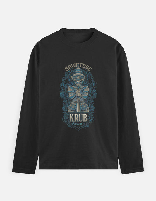 C-Labs Sawatdee Krub Full Sleeve T-Shirt Black Front_1_c_2_19feb8db-7c22-4e56-8af6-dd27e6c6852d