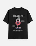 C-Labs Please use me ipadiku "Brain" Classic Crew T-Shirt Coffee Brown Front_1_c_2_2a3dbb51-e46a-4cf7-991e-41b119ebf1cd