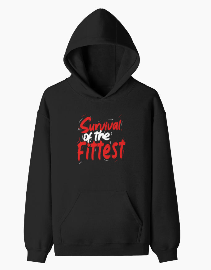 C-Labs Survival of the Fittest Pullover Hoodie Black Front_1_c_2_2ad9c737-b4d6-4051-b914-027d8d70bcd1