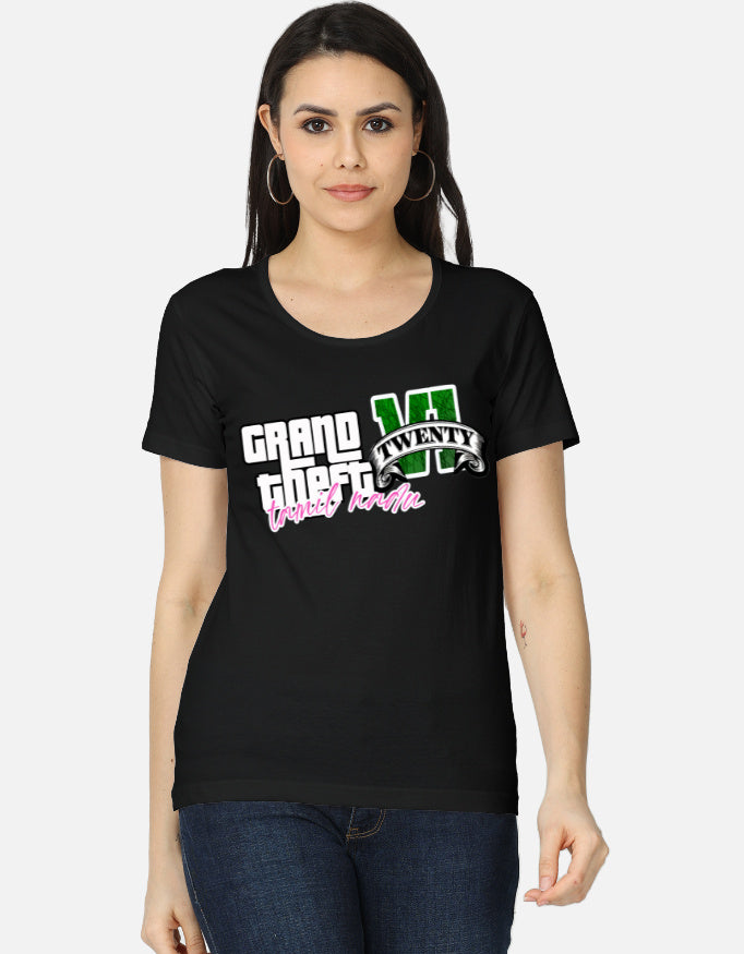 C-Labs Grand Theft Auto: Tamil Nadu Edition Women's Classic T-Shirt Black Front_1_c_2_352a70f2-c6cf-420f-b863-a851f50b6db1