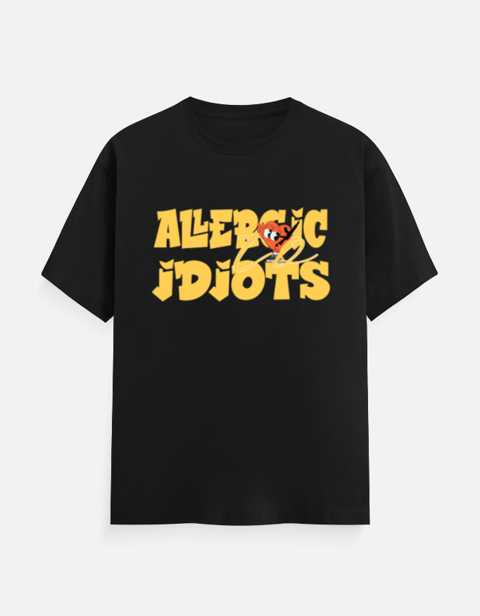 C-Labs Allergic to Idiots Classic Crew T-Shirt Black Front_1_c_2_3934822e-bb0f-4e1f-abf6-a0c790f160ac