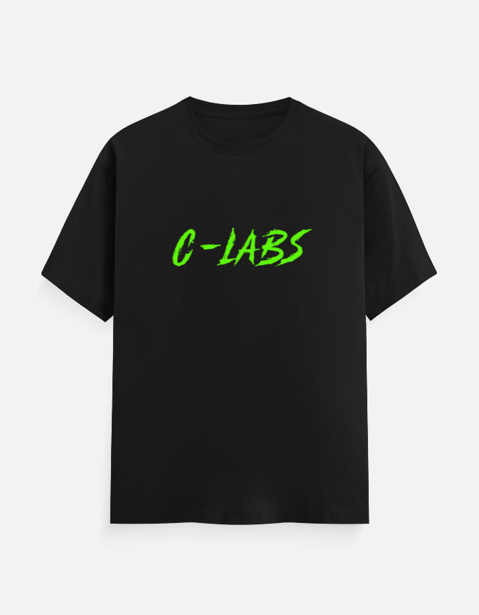C-Labs C-LABS Neon Green Classic Crew T-Shirt Black Front_1_c_2_44f3acca-5624-48c8-b65d-b559ed671d23