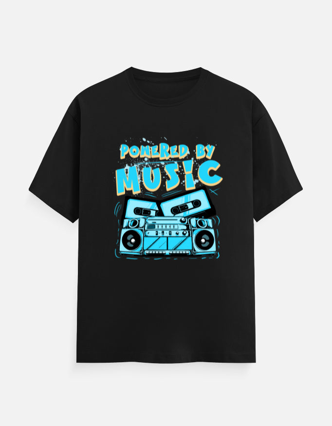 C-Labs Powered By Music Classic Crew T-Shirt Black Front_1_c_2_4ed56e79-a8f9-4cd3-a23a-b16fef14f9d8