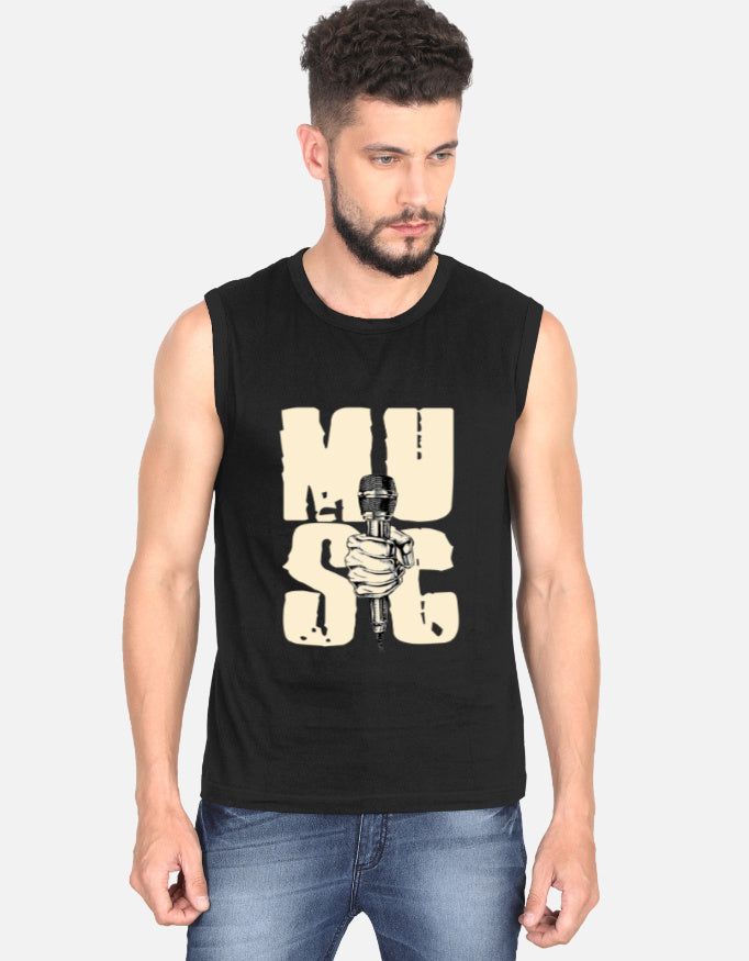 C-Labs Music Sleeveless T-Shirt Black Front_1_c_2_4f79110c-bf28-4161-9a4d-65cc51f2d204