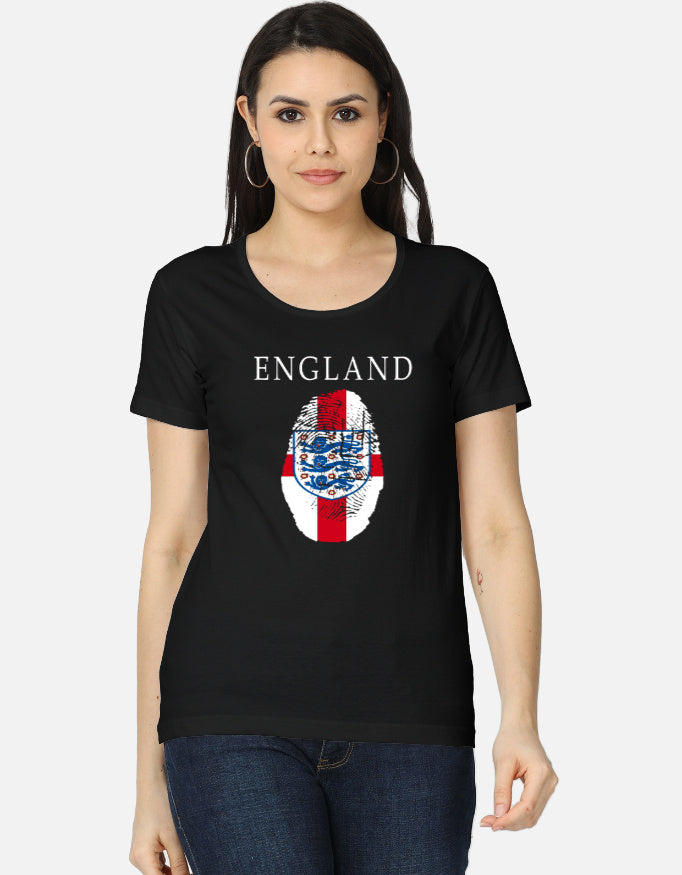 C-Labs England Women's Classic T-Shirt Black Front_1_c_2_62842670-23bd-47d3-b5a8-2f48b08aa895