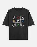 C-Labs Play Station XO Oversized Classic T-Shirt Black Front_1_c_2_76346449-d495-4fae-8fa6-348df22f3fe0