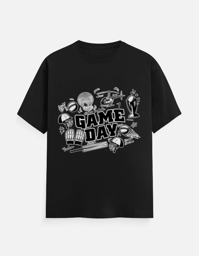 C-Labs Game Day CSK Theme Classic Crew T-Shirt Black Front_1_c_2_77de4b1f-d812-49b2-8a0b-a77db81c73a1