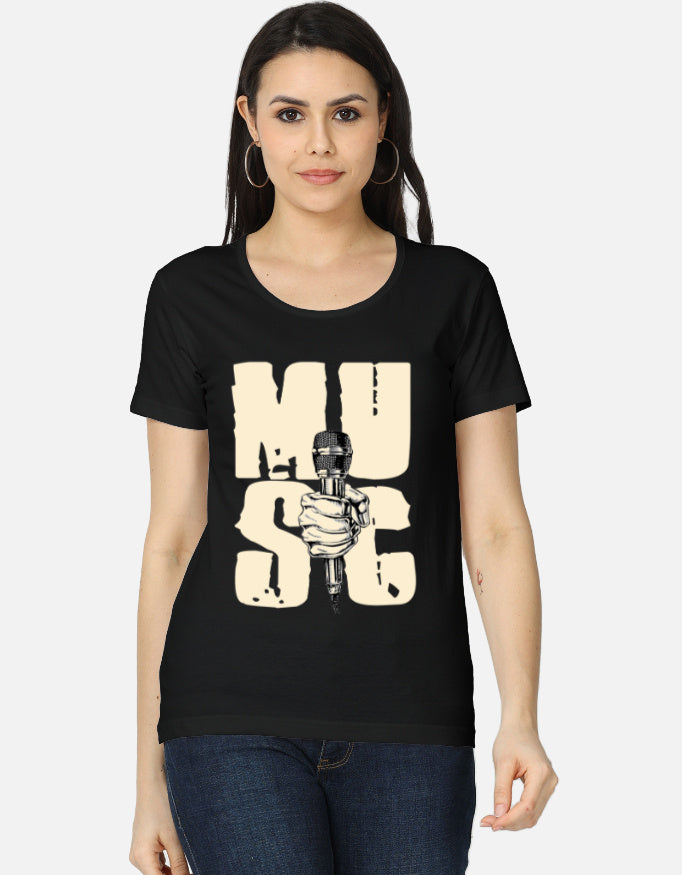 C-Labs Music Women's Classic T-Shirt Black Front_1_c_2_7aafca4b-a33e-401c-8373-080ef86487fe
