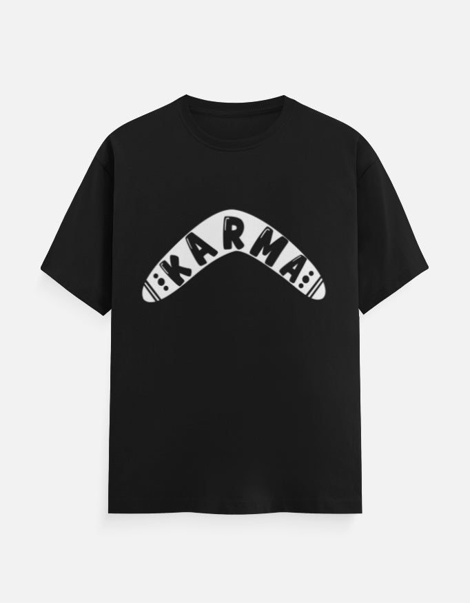 C-Labs Karma Boomerang Classic Crew T-Shirt Black Front_1_c_2_86ce559a-c733-47b8-941e-113dd0fec86f