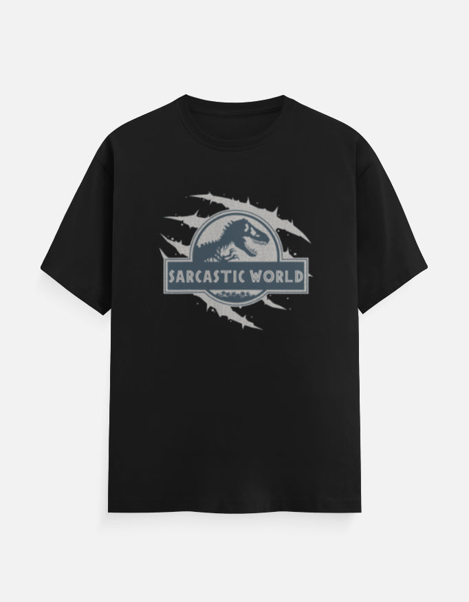 C-Labs Sarcastic World Classic Crew T-Shirt Black Front_1_c_2_88758c22-87b0-41da-be2e-197fa78fefd8
