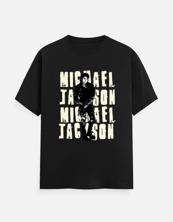 C-Labs Michael Jakson Classic Crew T-Shirt Black Front_1_c_2_8b9c1acc-a716-4d63-b097-e1bba2467777