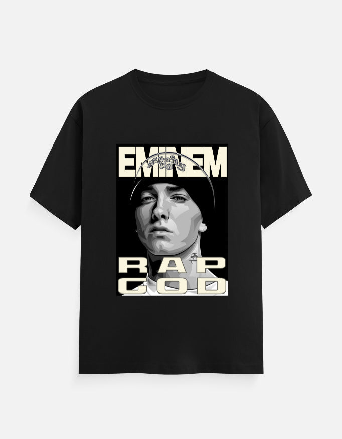 C-Labs Rap God Classic Crew T-Shirt Black Front_1_c_2_8d265672-e9e6-4851-ab14-ecca7c740b68
