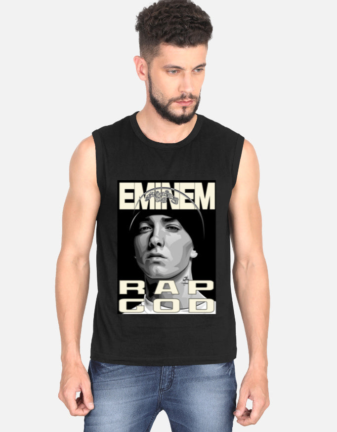 C-Labs Rap God Sleeveless T-Shirt Black Front_1_c_2_978e3030-25f5-4b1b-a9df-8a332b58a424