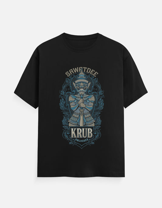 C-Labs Sawatdee Krub Classic Crew T-Shirt Black Front_1_c_2_9c8b1a07-ac1b-4101-b782-7823356edae9