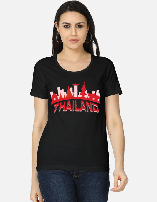 C-Labs Thailand Women's Classic T-Shirt Black Front_1_c_2_9edb2e27-b655-449c-b7cd-b0b441d91ca2