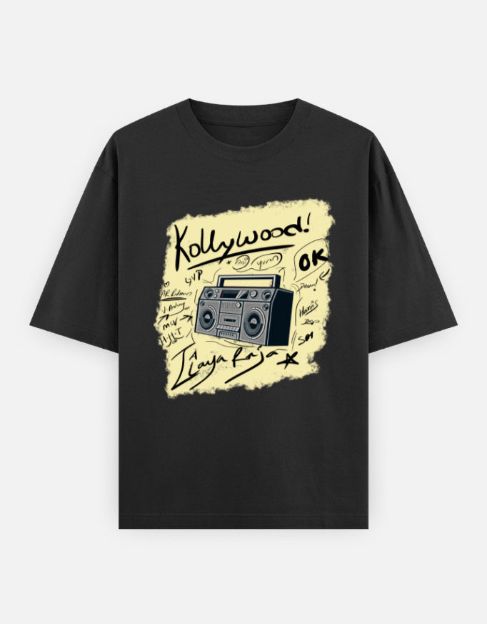 C-Labs Kollywood Music Oversized Classic T-Shirt Black Front_1_c_2_b0fdee2b-f295-4ae4-8003-8909e0cefd96
