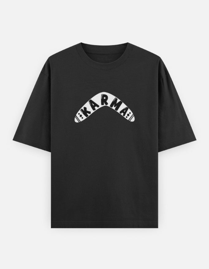 C-Labs Karma Boomerang Oversized Classic T-Shirt Black Front_1_c_2_b8e4a3fb-3126-49d8-b77a-eebbf8410465