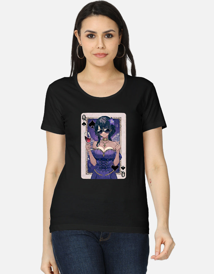 C-Labs Queen Spade Women's Classic T-Shirt Black Front_1_c_2_b8f6124f-7737-46e8-b44d-2b1756ce1685