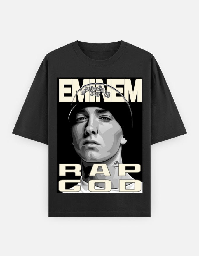 C-Labs Rap God Oversized Classic T-Shirt Black Front_1_c_2_d7775254-e930-4b98-9147-31645c2f4b86