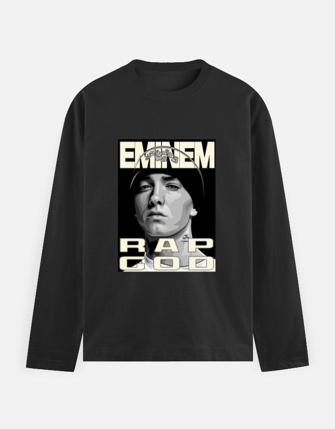 C-Labs Rap God Full Sleeve T-Shirt Black Front_1_c_2_d797321e-c175-46ae-a5a9-aaa271da331b