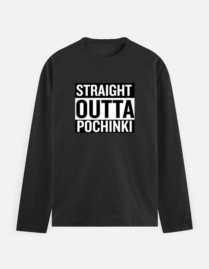 C-Labs Straight Outta Pochinki Full Sleeve T-Shirt Black Front_1_c_2_d7e6d9d6-2f4c-4898-8021-6a346c0079c7