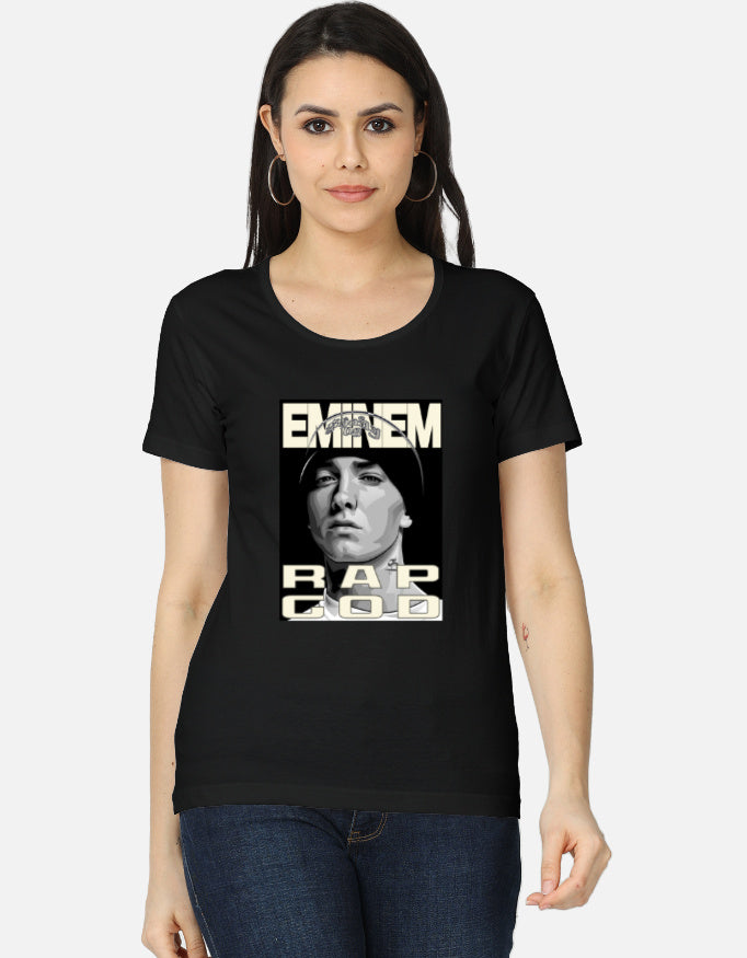 C-Labs Rap God Women's Classic T-Shirt Black Front_1_c_2_eb05578e-fa0e-4216-bf0d-324ac38a26c5