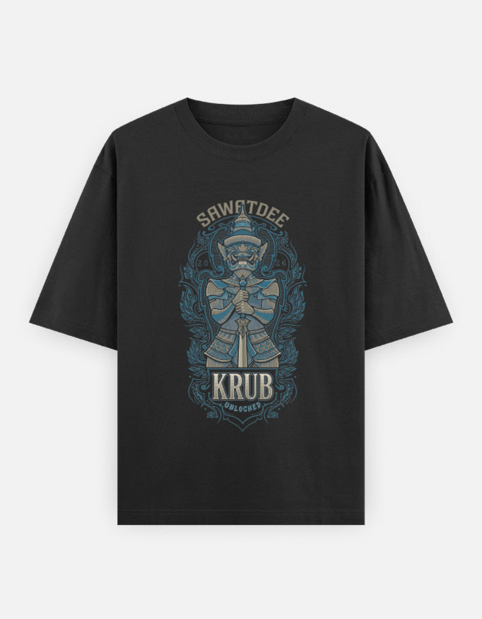 C-Labs Sawatdee Krub Oversized Classic T-Shirt Black Front_1_c_2_ee779477-c1df-4d1f-87e7-c2cc8402773e