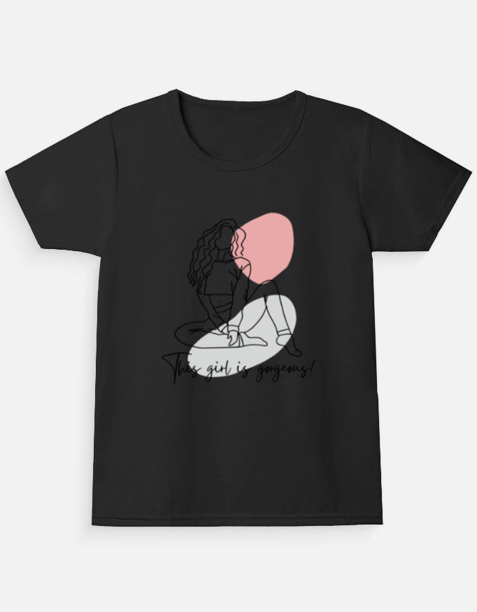 C-Labs This Girl Is Gorgeous Girl Classic Crew T-Shirt Black Front_1_c_2_f2295be6-2e72-4292-b479-f1355f24307f