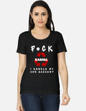 C-Labs Karma Women's Classic T-Shirt Black Front_1_c_2_f7a49286-5153-4148-b53b-8dabd254aab0