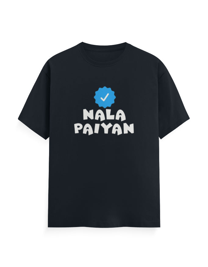 C-Labs Nala Paiyan Classic Crew T-Shirt Navy Blue Front_1_c_3