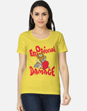 C-Labs Emotional Damage Women's Classic T-Shirt New Yellow Front_1_c_30_081506e5-3c77-40c7-a114-67aaefcc205a