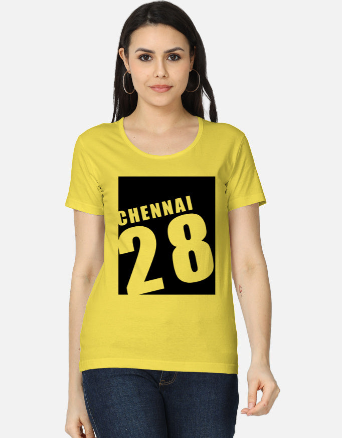 C-Labs Chennai 28 Women's Classic T-Shirt New Yellow Front_1_c_30_8b795d01-52fc-4a93-a94c-535b99a2a1f9