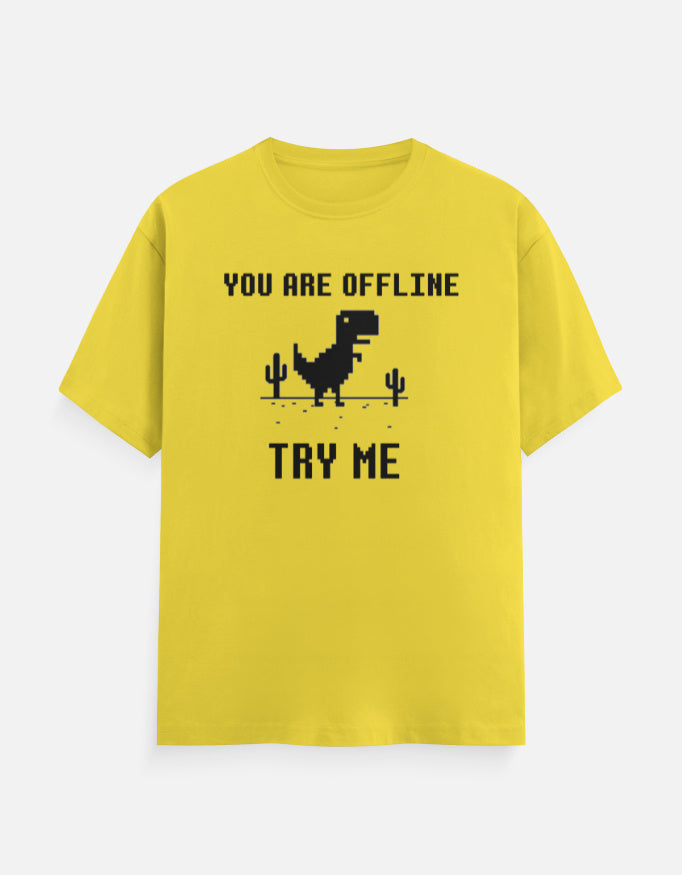 C-Labs If You Are in Offline, Try Me Classic Crew T-Shirt New Yellow Front_1_c_30_92ec475a-de6b-4662-b2e6-19256968d97b