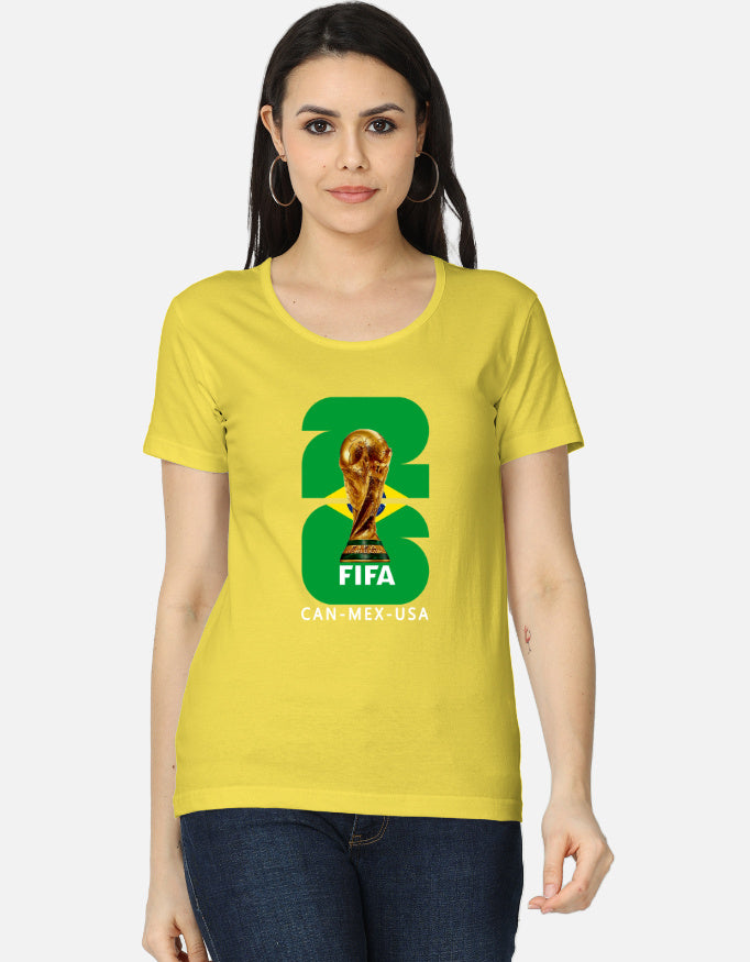 C-Labs Brazil 26 Women's Classic T-Shirt New Yellow Front_1_c_30_96f898e6-67e8-416e-acc8-60afeca6bc2e