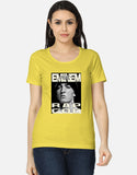 C-Labs Rap God Women's Classic T-Shirt New Yellow Front_1_c_30_ef54194e-ced1-4025-abca-d8ee23b86de8