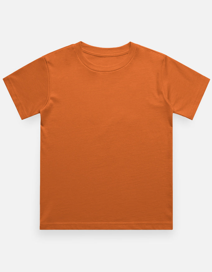 C-Labs C-Standard: Boy's T-Shirt (Light) Boy Classic Crew T-Shirt Orange Front_1_c_33_26dcd674-55a7-4439-b055-ceab6edb1659