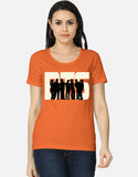 C-Labs BTS Women's Classic T-Shirt Orange Front_1_c_33_2d7efd2a-864a-4fc1-95fb-f58d41953de2