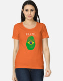C-Labs Brazil Women's Classic T-Shirt Orange Front_1_c_33_3e7f6ee7-31bb-4967-9d3e-b58275759903