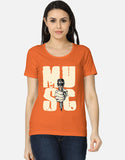 C-Labs Music Women's Classic T-Shirt Orange Front_1_c_33_3f7e3c2c-f554-4e7d-88f1-aa9d469ea4eb