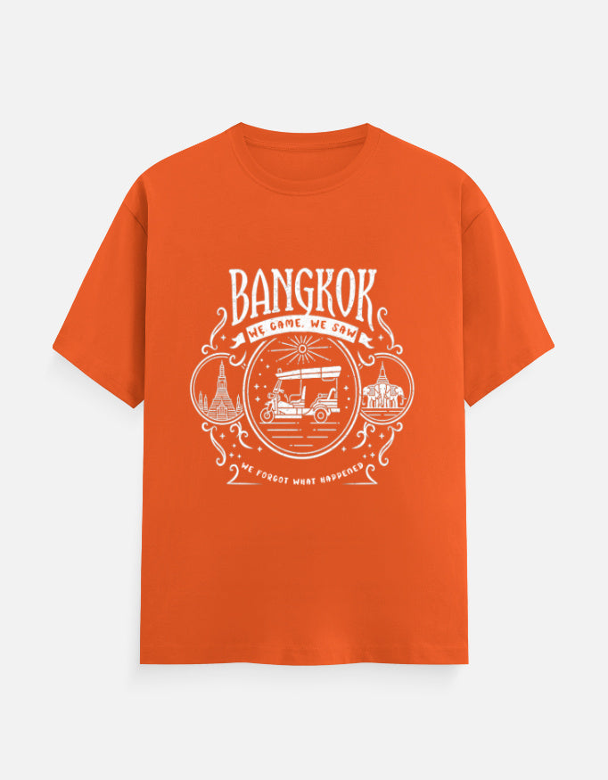 C-Labs Bangkok: We Came, We Saw Classic Crew T-Shirt Orange Front_1_c_33_56f3eaaf-dd30-4c52-9dd6-9e35d693c604