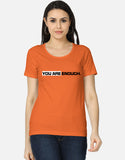 C-Labs You Are Enough Women's Classic T-Shirt Orange Front_1_c_33_749990d3-527a-4a24-aaeb-163489b99c67