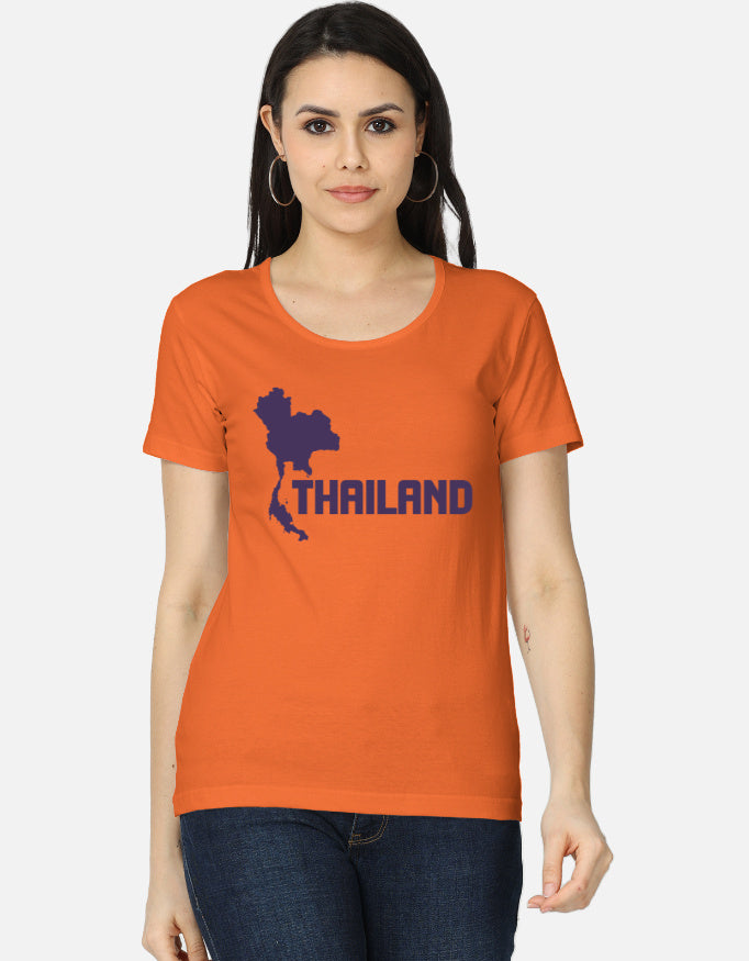 C-Labs Thailand Land of Smiles Women's Classic T-Shirt Orange Front_1_c_33_90cf242e-a1ff-4bad-9e0d-cde1ab543a1b
