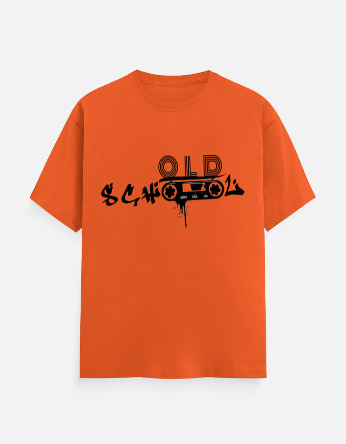 C-Labs Old School Music Classic Crew T-Shirt Orange Front_1_c_33_a9849d1c-da43-4f0c-92f8-6e93f5477a19