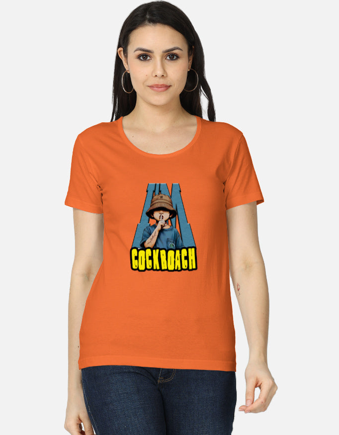 C-Labs I'm Cockroach Women's Classic T-Shirt Orange Front_1_c_33_c55e4637-7f6d-4d64-ab3f-3c545b234050