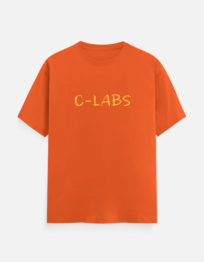 C-Labs C-LABS Scribble Classic Crew T-Shirt Orange Front_1_c_33_ce6b46fd-499f-462a-8882-21cf56d02d18