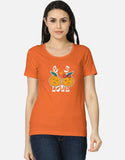 C-Labs Orange Women's Classic T-Shirt Front_1_c_33