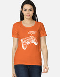 C-Labs Let's Play Women's Classic T-Shirt Orange Front_1_c_33_f5d5c434-ff01-494e-9a63-9837166b4a24