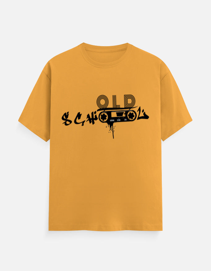 C-Labs Old School Music Classic Crew T-Shirt Golden Yellow Front_1_c_35_050a6df8-5a9f-43ba-8f67-ba46304eb4b5