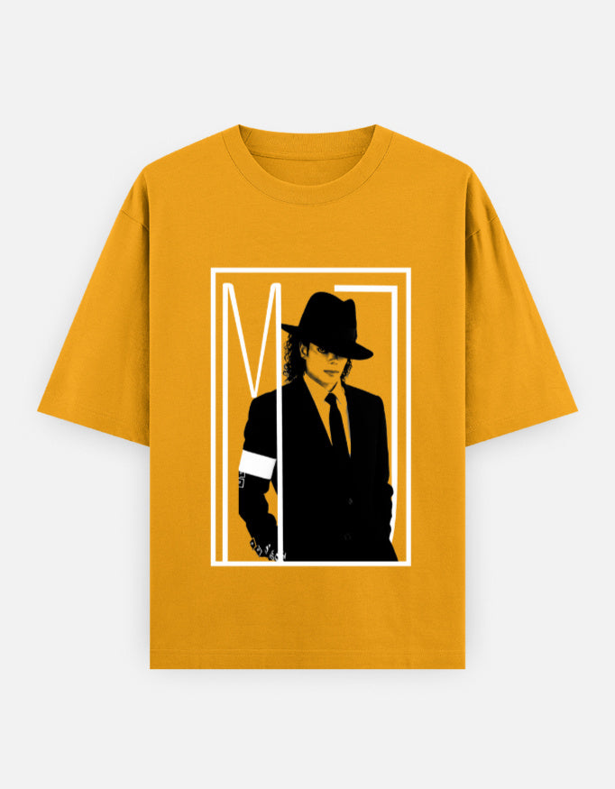 C-Labs Michael Jackson Oversized Classic T-Shirt Golden Yellow Front_1_c_35_0de6db82-7dd4-4dff-a9fe-58a728167ea2