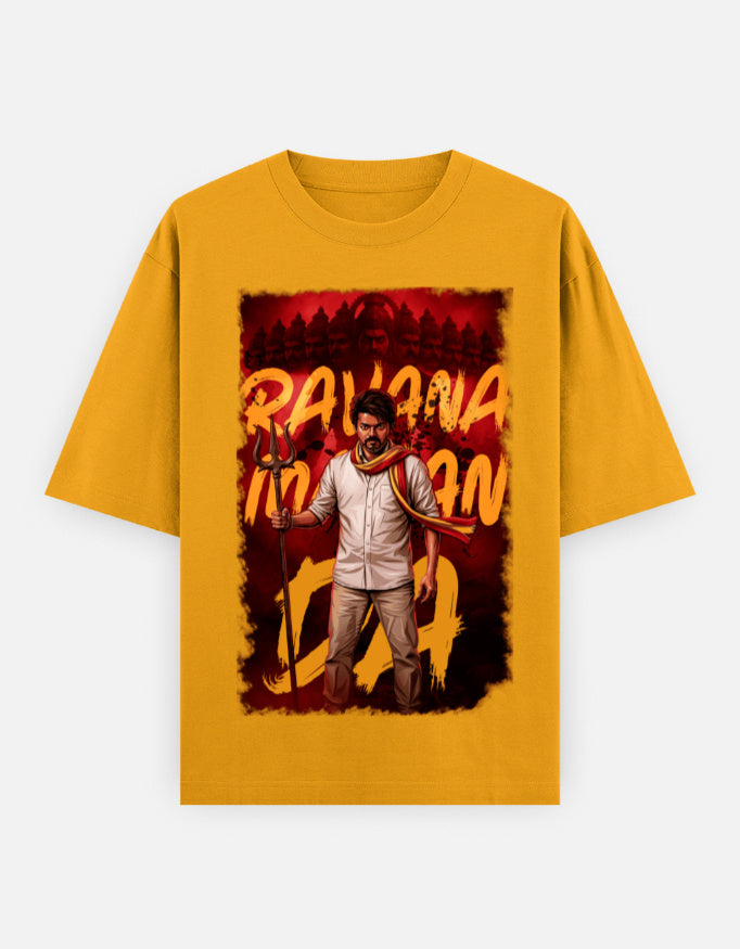 C-Labs Ravana Mavan Da Oversized Classic T-Shirt Golden Yellow Front_1_c_35_15b26d7f-0eb0-4f39-92dd-68ea69d63e6d